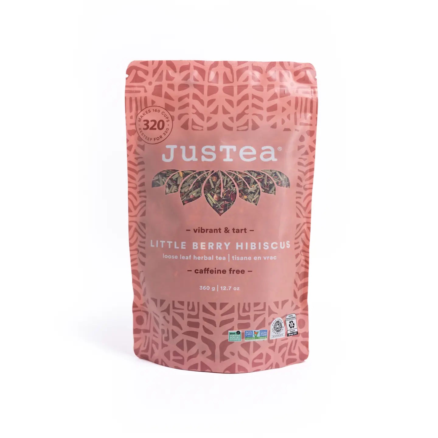 Little Berry Hibiscus Stand-Up Pouch - Fair-Trade Herbal Tea