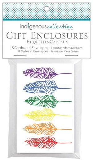 Pride Feathers 8 Cards and Envelopes