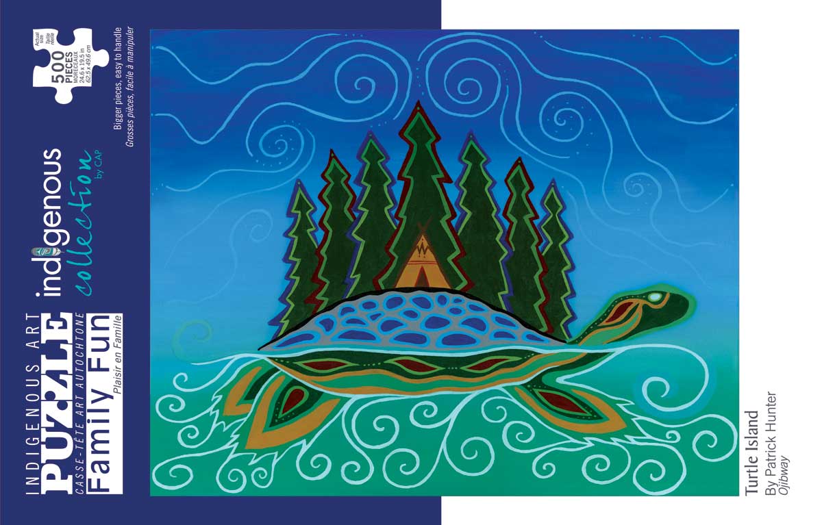 Indigenous Arts Puzzles 500 pieces - Turtle Island