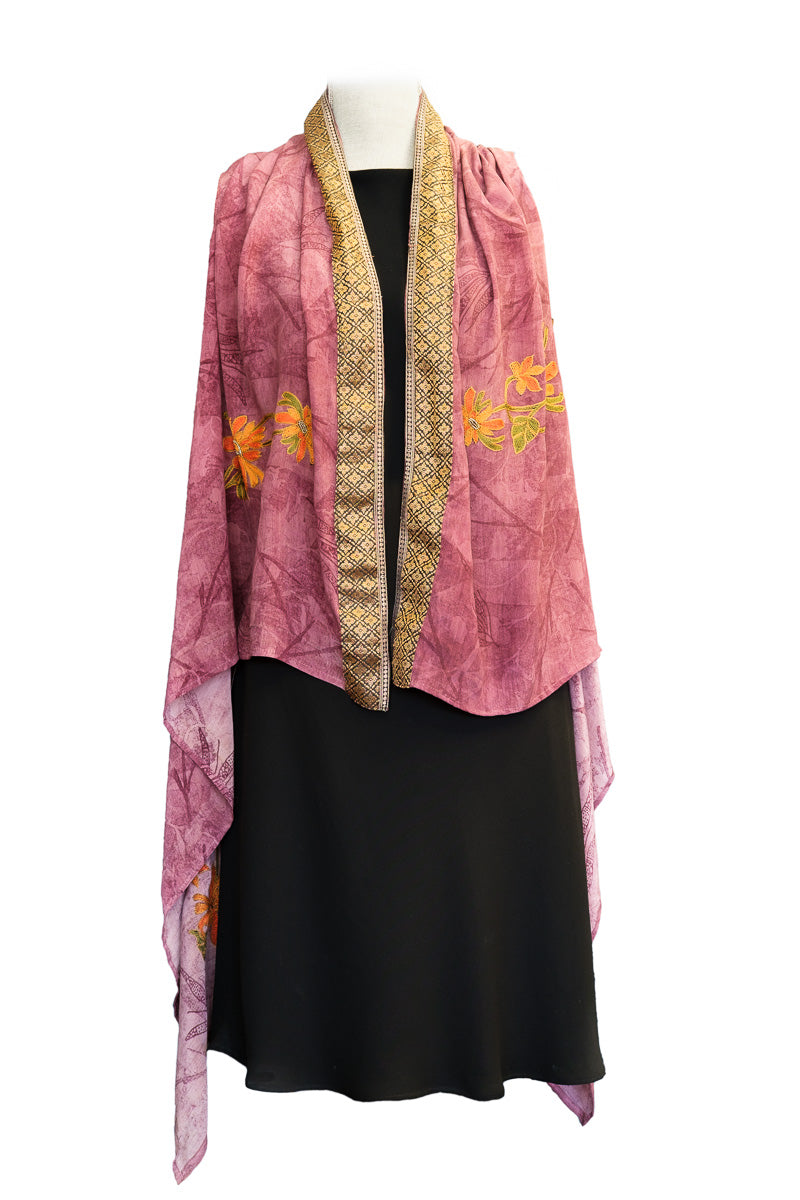 Pure Silk Kimono-Sleeved Vest