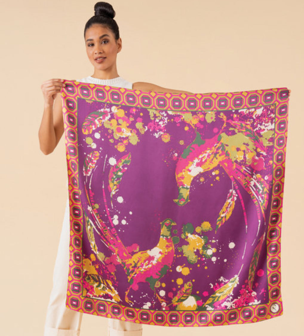 Satin Print Scarf