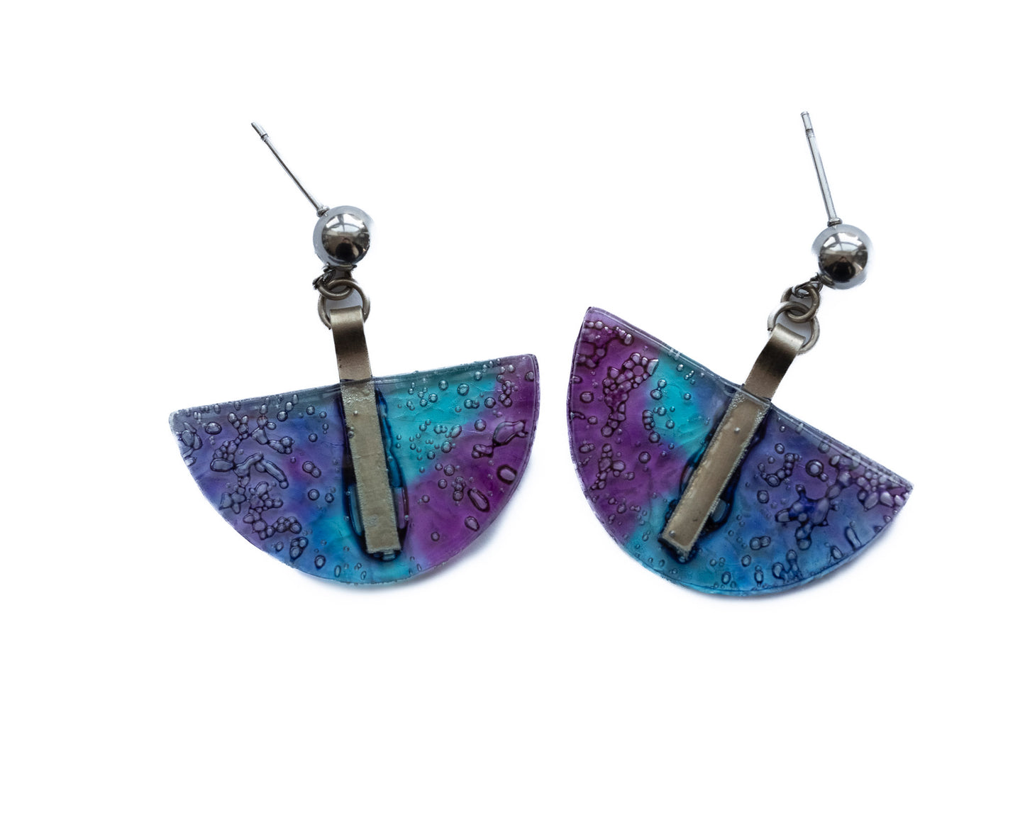 Earrings Crafted from Recycled CDs
