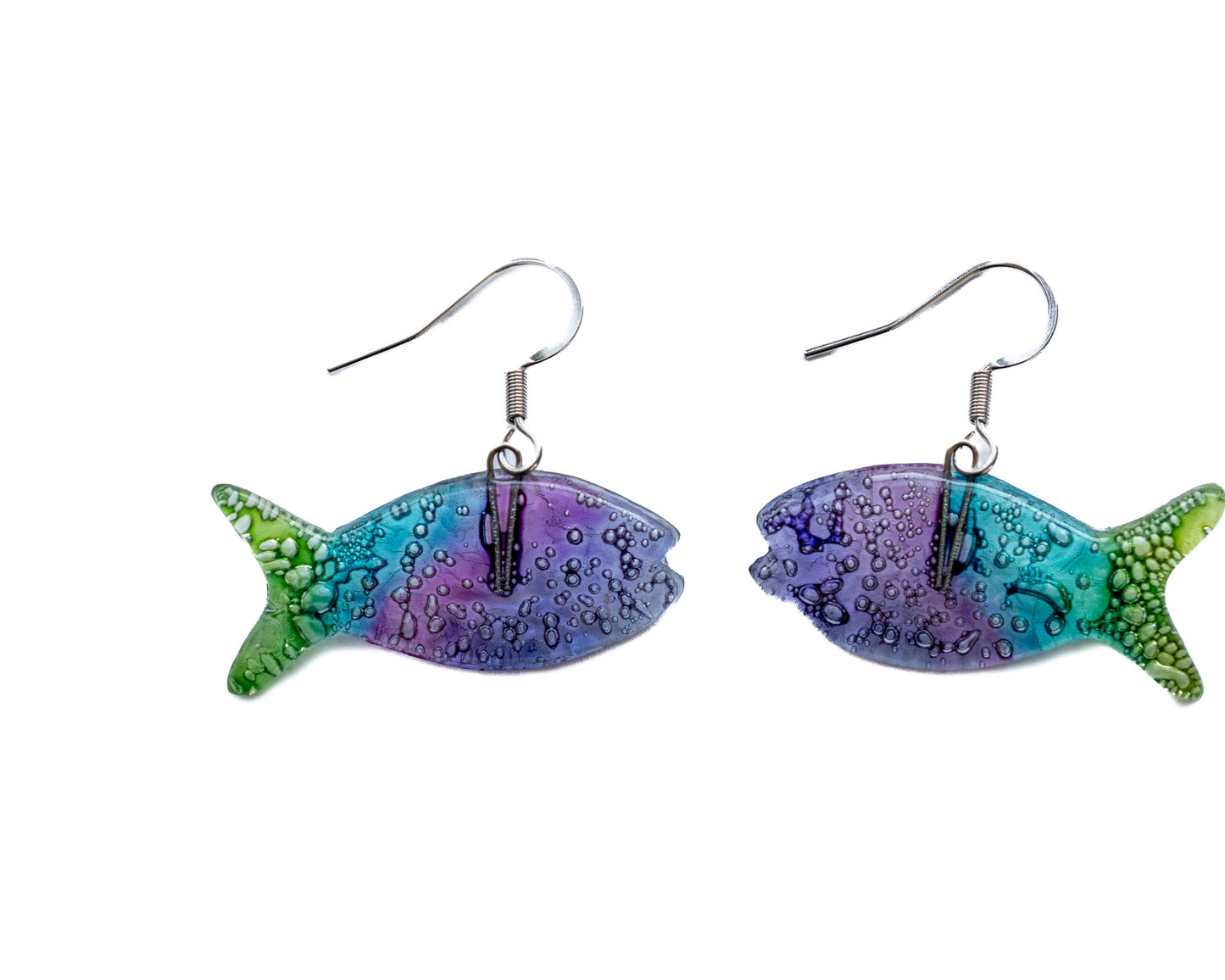 Earrings Crafted from Recycled CDs