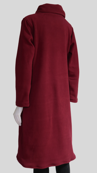 Long Fleece Jacket, Magenta