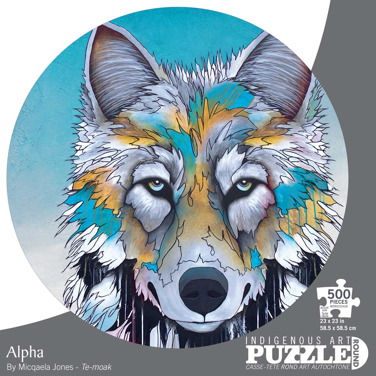 Indigenous Arts Puzzles 500 pcs Round - Alpha