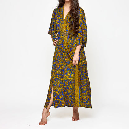 Reinvented Rythms Upcycled Silk Dress
