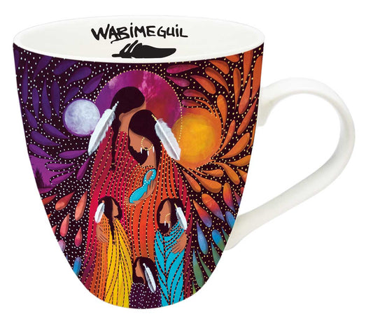 Indigenous Art 18 oz Mug - Family