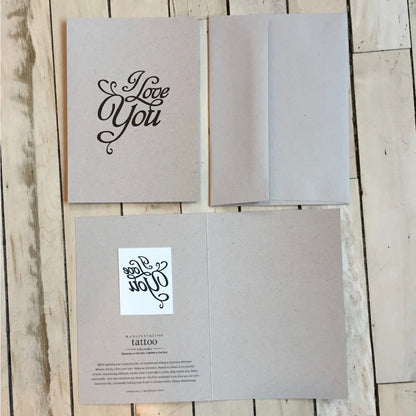 Temporary Tattoo Greeting Cards