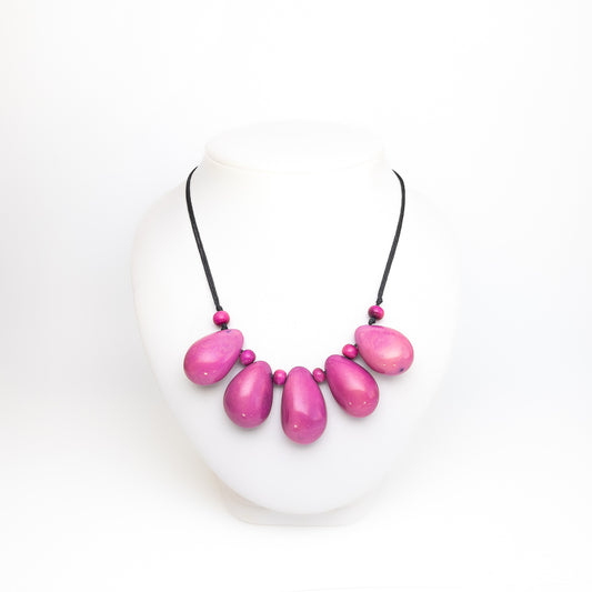 Tagua 5 Nut Necklace