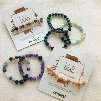 Lava Stone Aroma Bracelets
