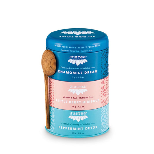 JusTea Organic Kenyan Fair Trade Tea - Herbal Trio
