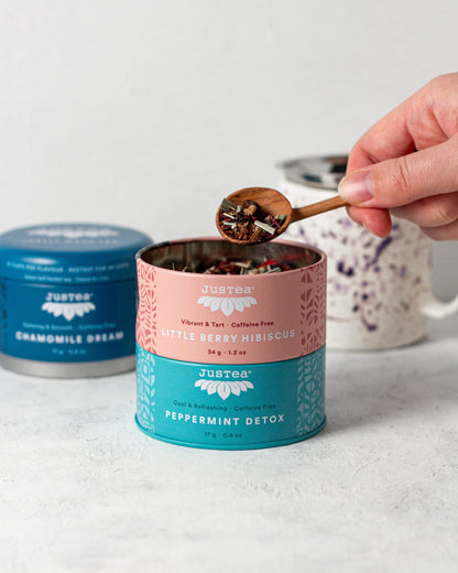 JusTea Organic Kenyan Fair Trade Tea - Herbal Trio