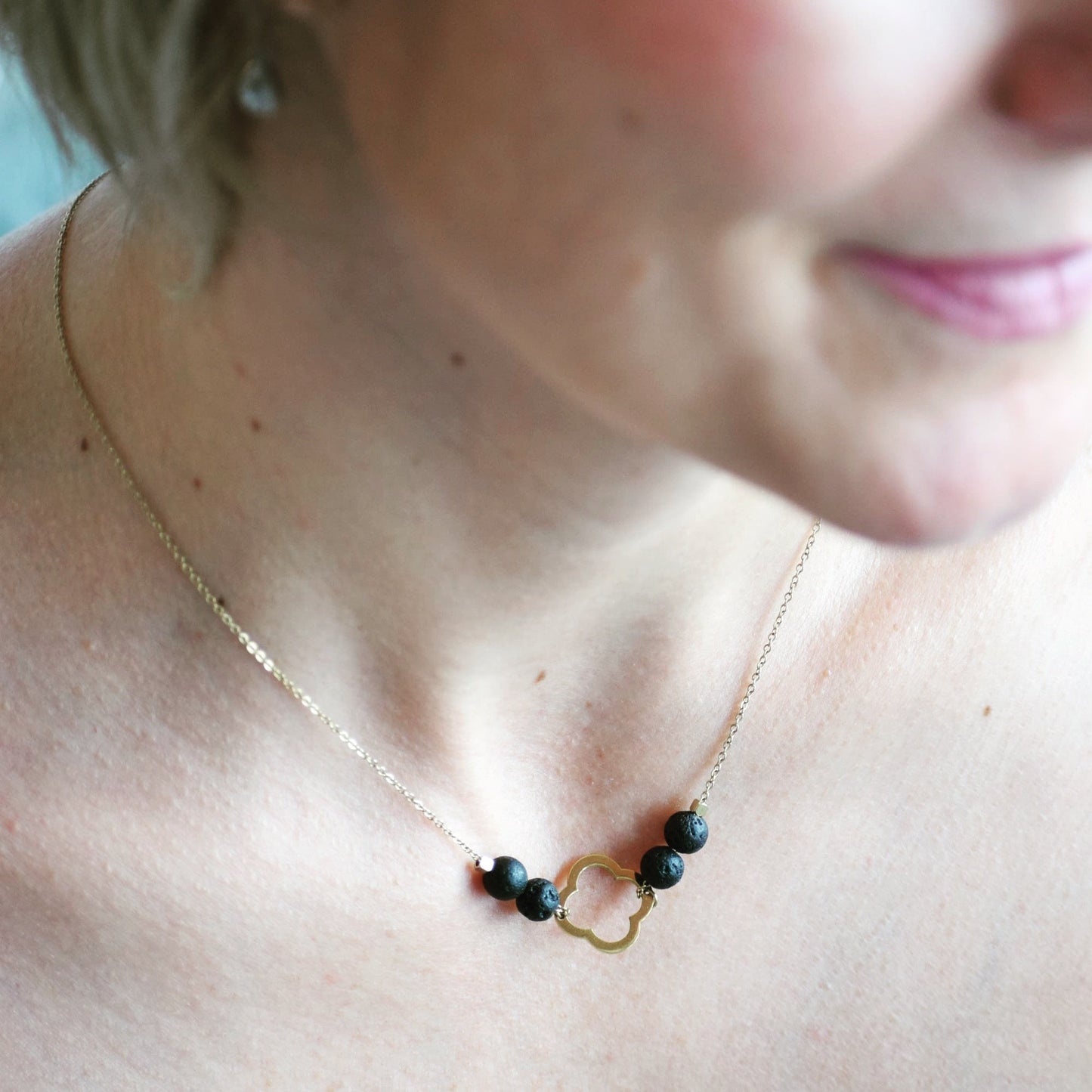 Handcrafted Lava Stone Aroma Necklaces