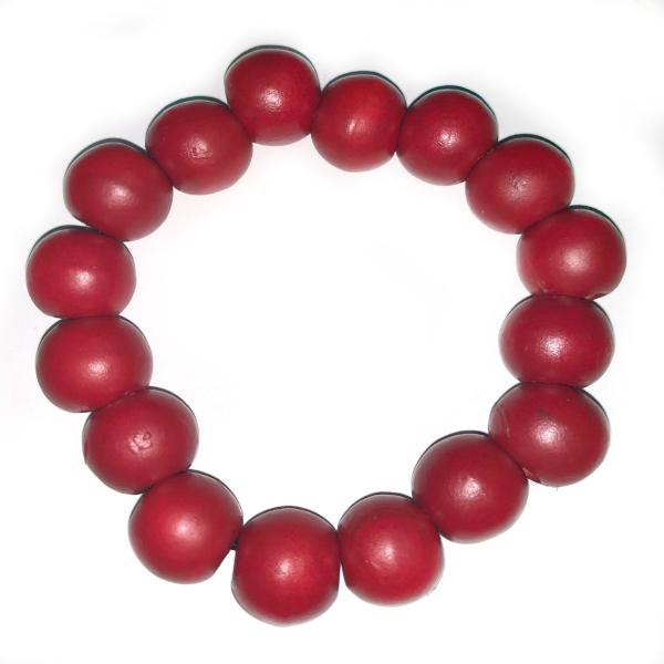 Simple Wooden Ball Bracelet