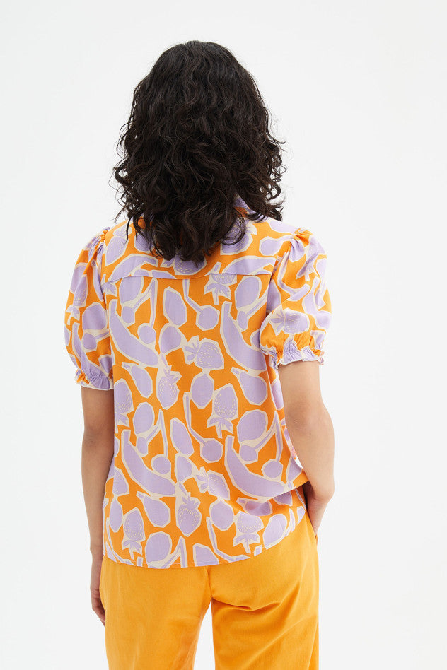 Fruit print short-sleeve shirt