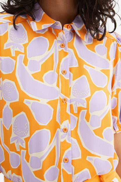 Fruit print short-sleeve shirt