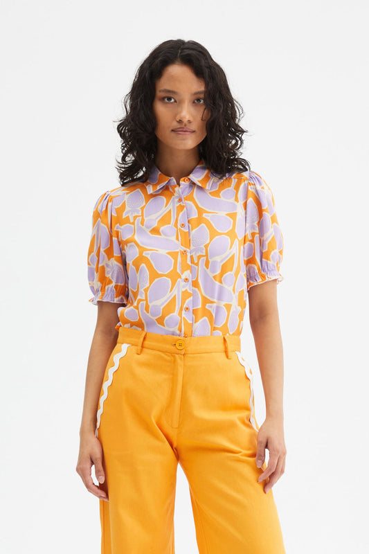 Fruit print short-sleeve shirt