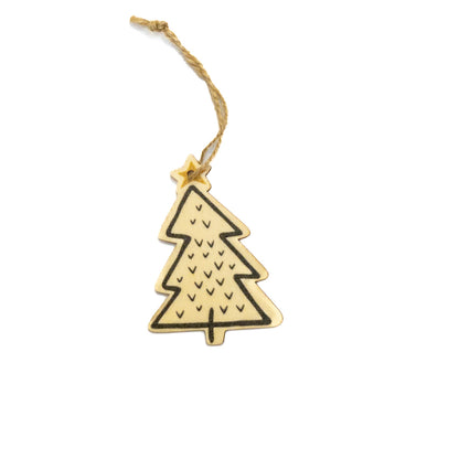 Wooden Christmas ornaments or gift tags