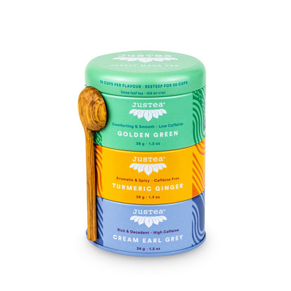 JusTea Organic Kenyan Fair Trade Tea - Herbal Trio