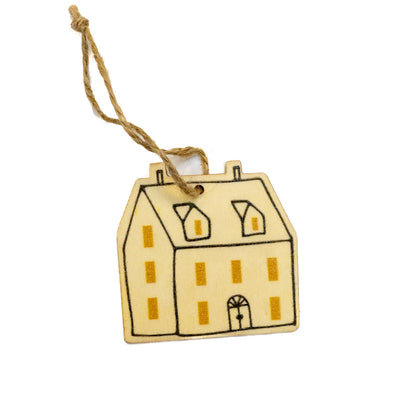 Wooden Christmas ornaments or gift tags