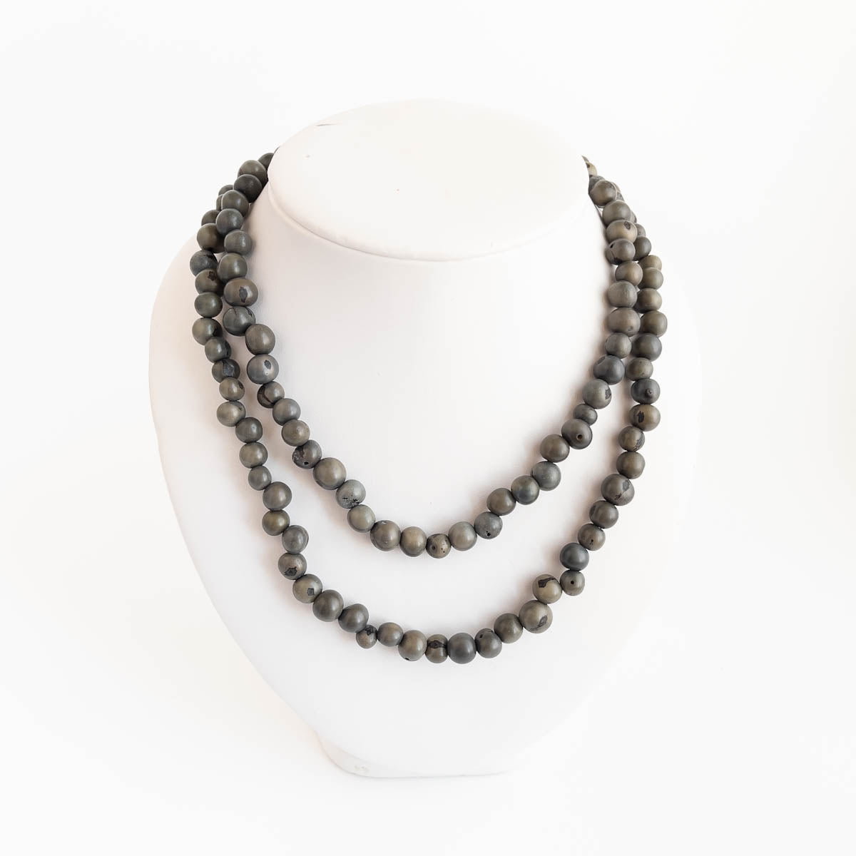 Acai Bead Necklace - Long Single Strand
