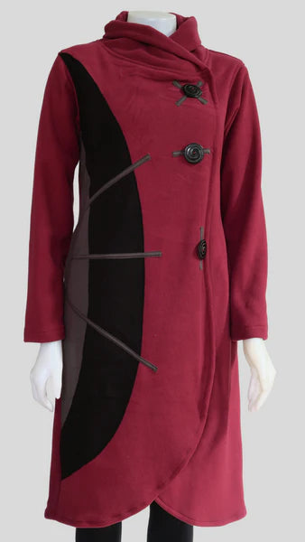 Long Fleece Jacket, Magenta