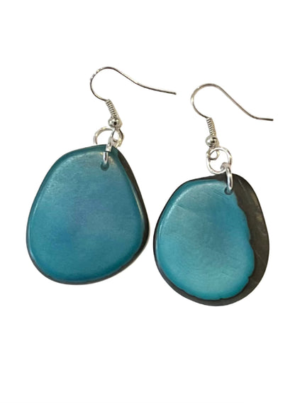 Tagua Solid Slice Earrings