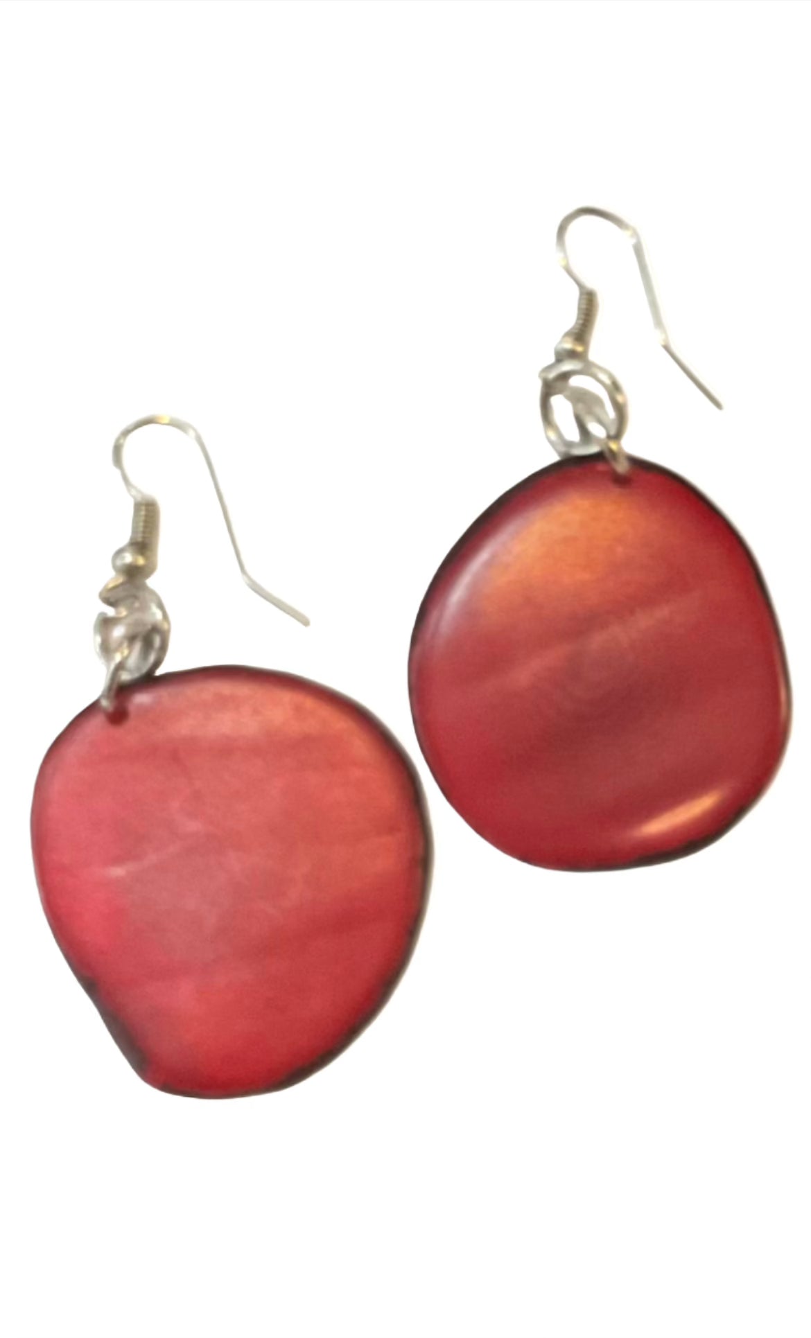 Tagua Solid Slice Earrings