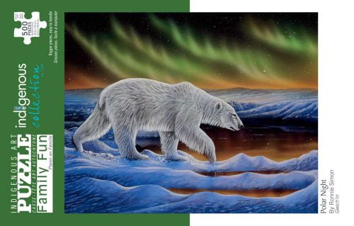 Indigenous Arts Puzzles 500 pieces - Polar Night