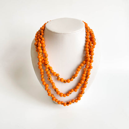 Acai Bead Necklace - Long Single Strand