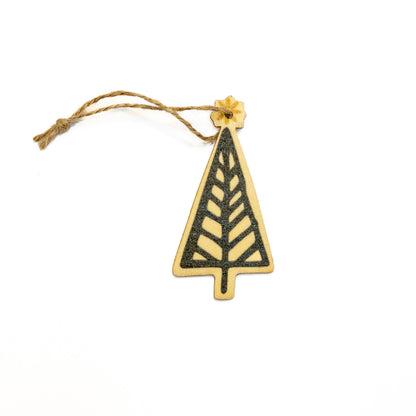 Wooden Christmas ornaments or gift tags