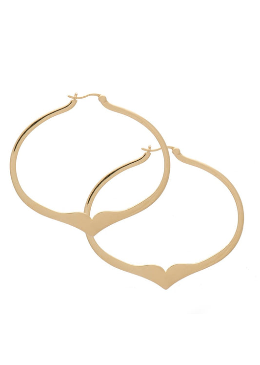 Liv Hoops Large Gold Earring