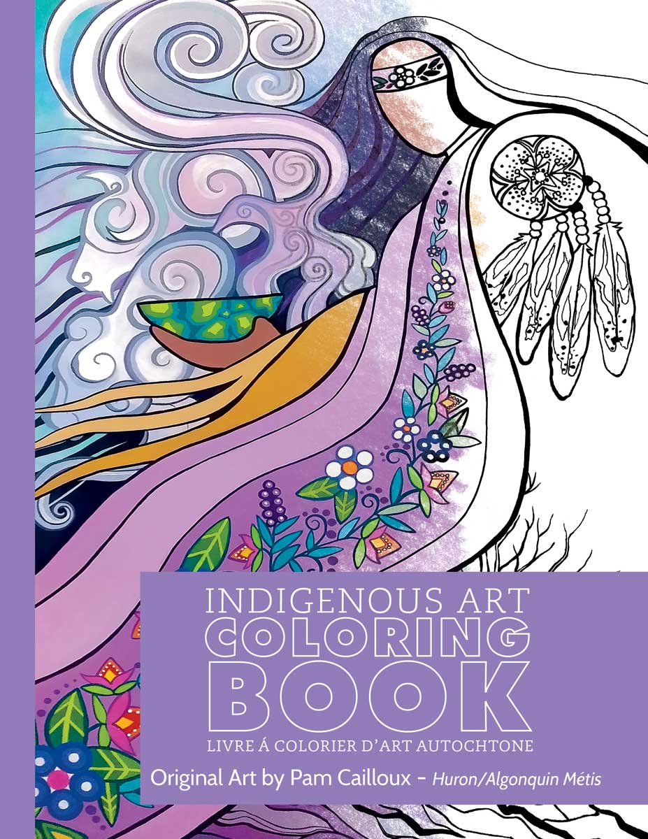 Indigenous Art Colouring Book - Original Art by Pam Cailloux