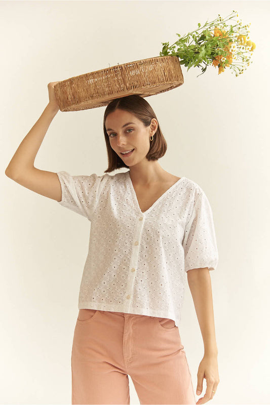 Puffed Sleeve Blouse - Parvula